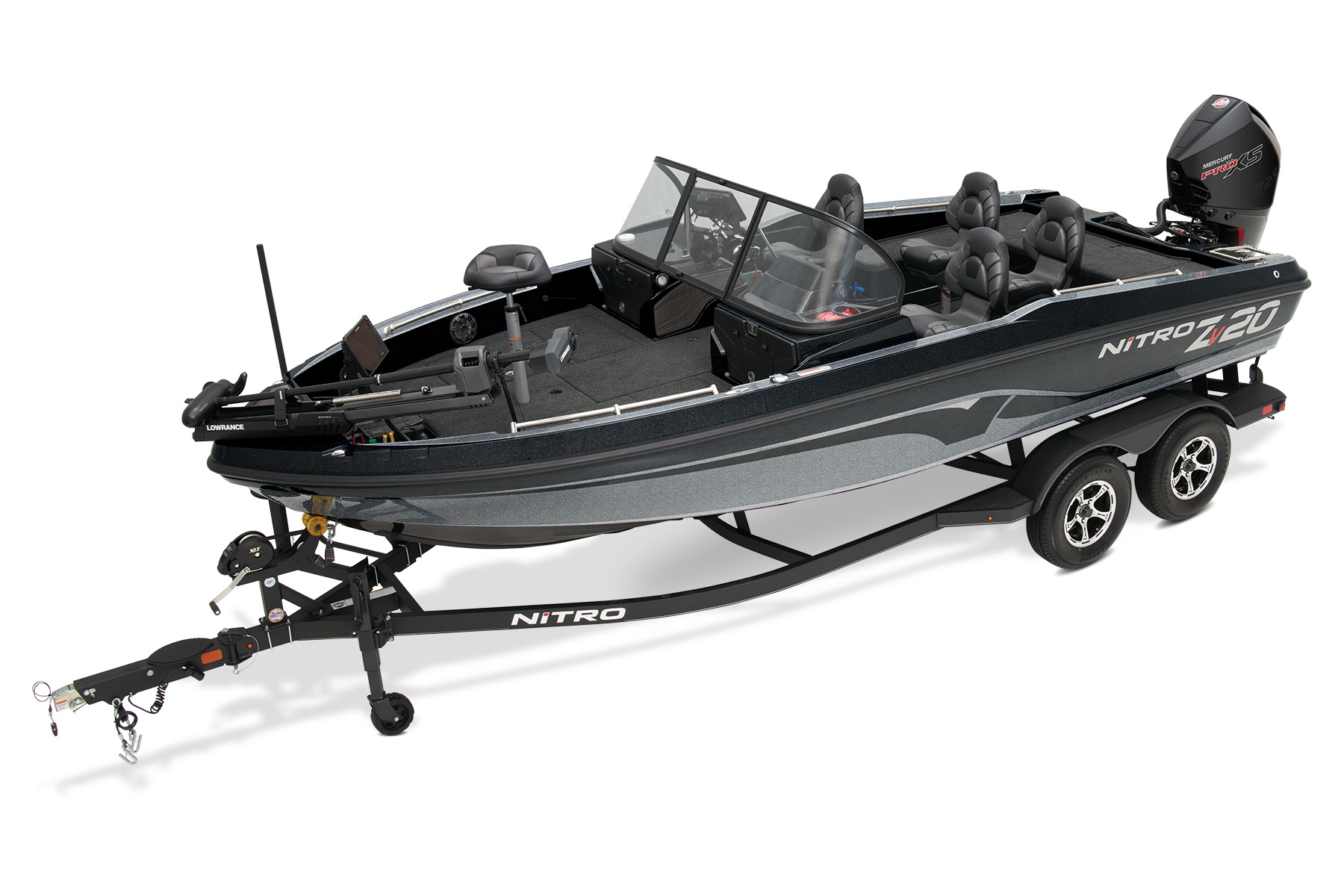 2026 NITRO ZV20 PRO w/ 225 XL Pro XS FourStroke wDTS controls Mercury ...